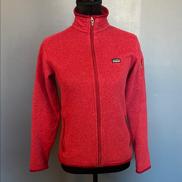Women's Red Patagonia Fleece - Picture 1 of 3